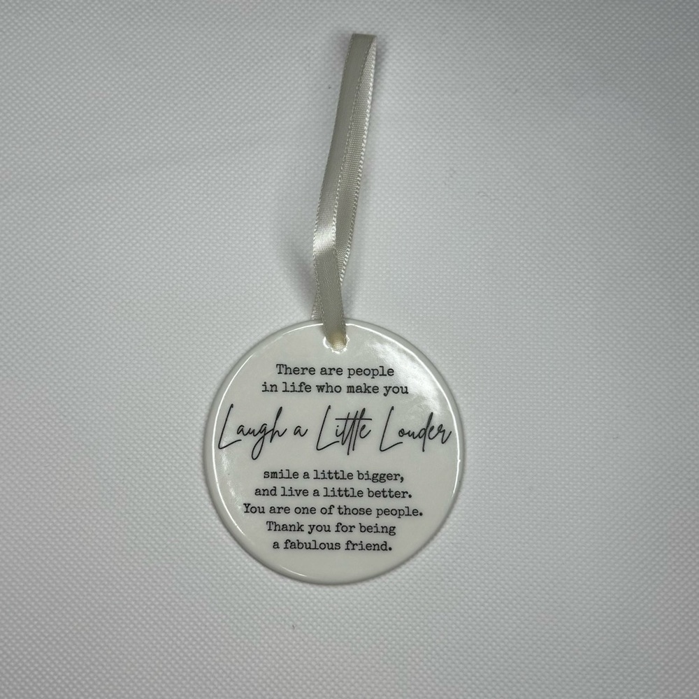 Inspirational Ceramic Hanging Ornament